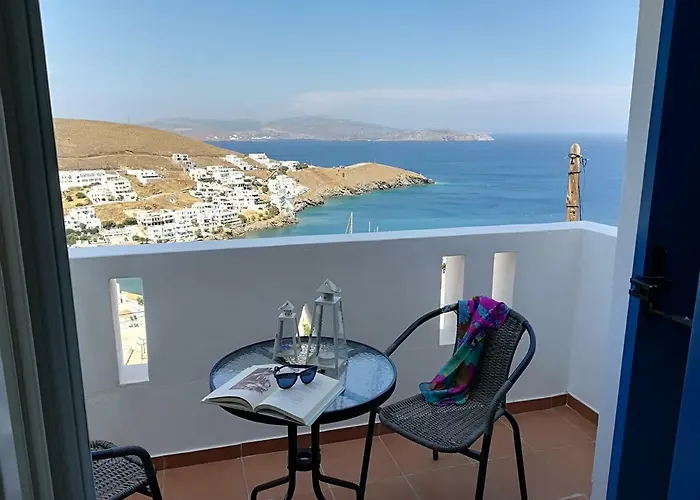 θέαστρον - Theastron House With Great View In Chora 아파트